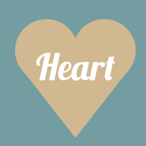 heart face shape graphic