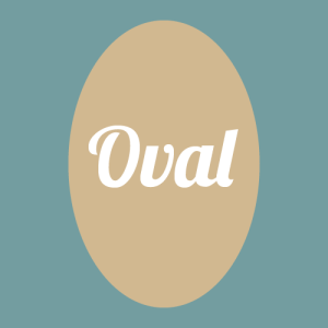 oval face shape graphic